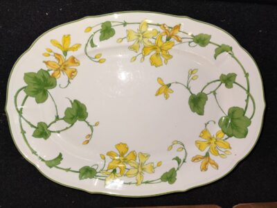 ovale Platte 33 cm Villeroy und Boch Geranium Malva