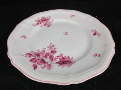 Kuchenteller Chippendale Rosenthal purpur rotes Dekor